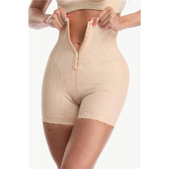 Full Size Hook-and-Eye Shaping Shorts - Picture 1 of 16